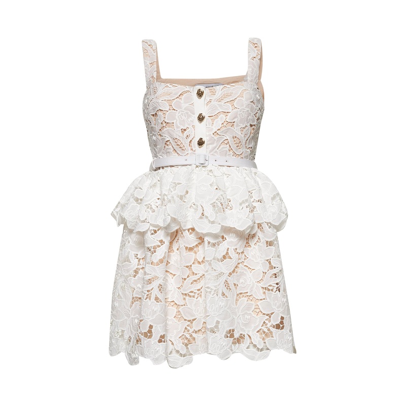 White lace tiered mini dress|6|8|10|12