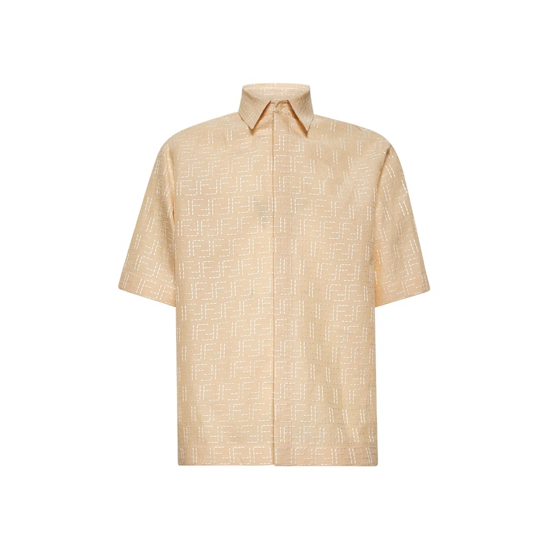 Yellow FF jacquard shirt|XS|S|M