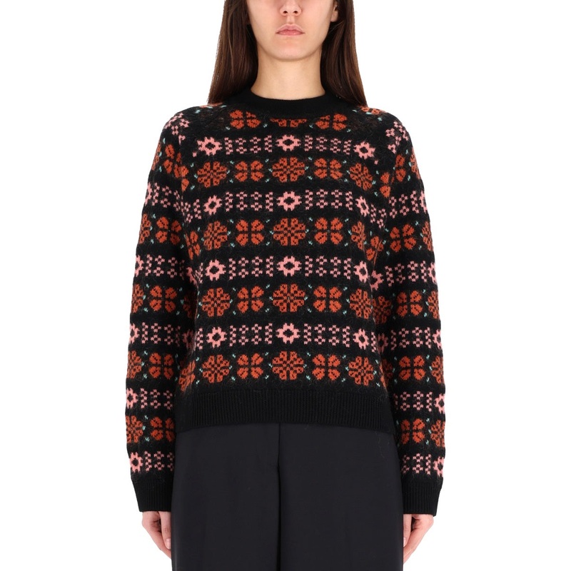 FAIR ISLE SWEATER|BLACK|S|M|L