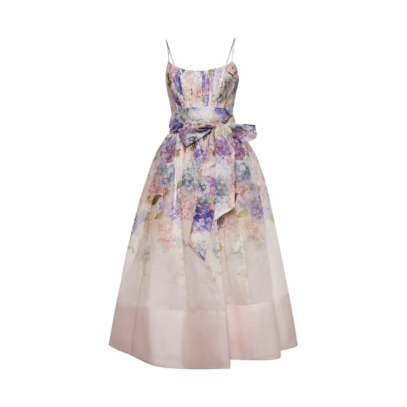 Linen and silk Dawning corset dress