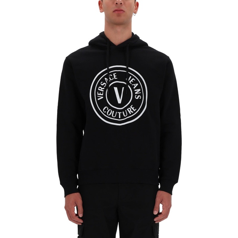 SWEATSHIRT WITH LOGO|BLACK|S|M|L|XL
