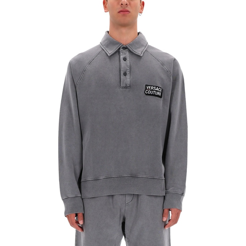 SWEATSHIRT WITH LOGO|GREY|S|M|L