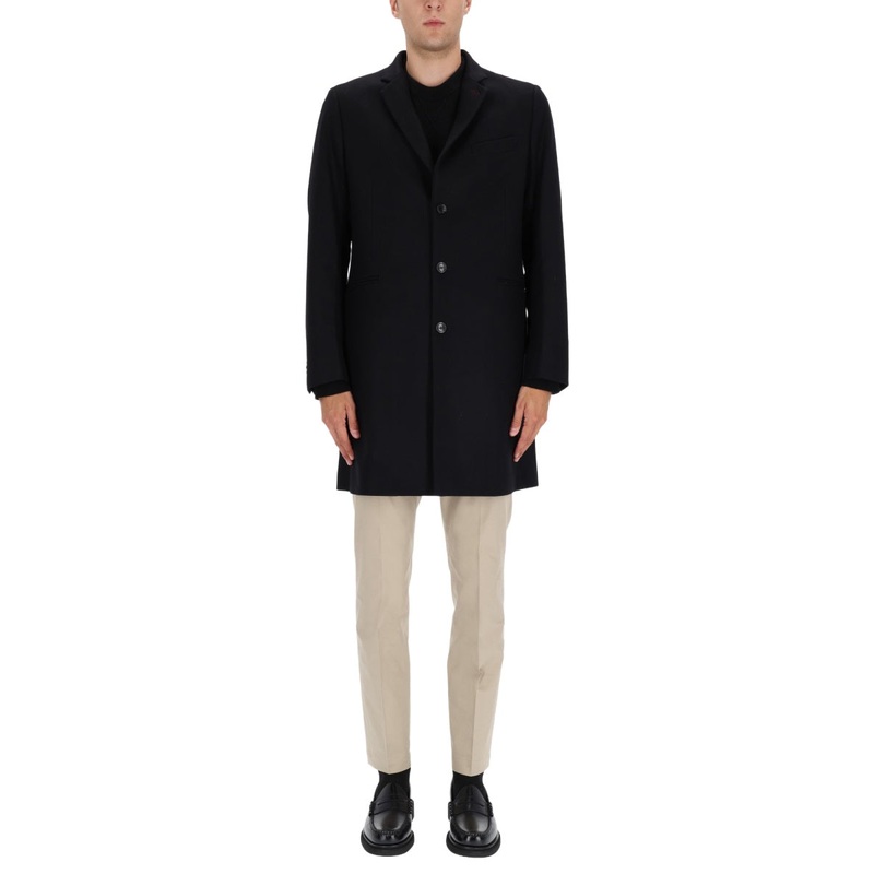 WOOL COAT|BLACK|M|L|XL