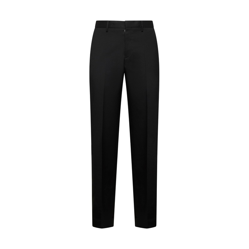 Black straight leg suit trousers