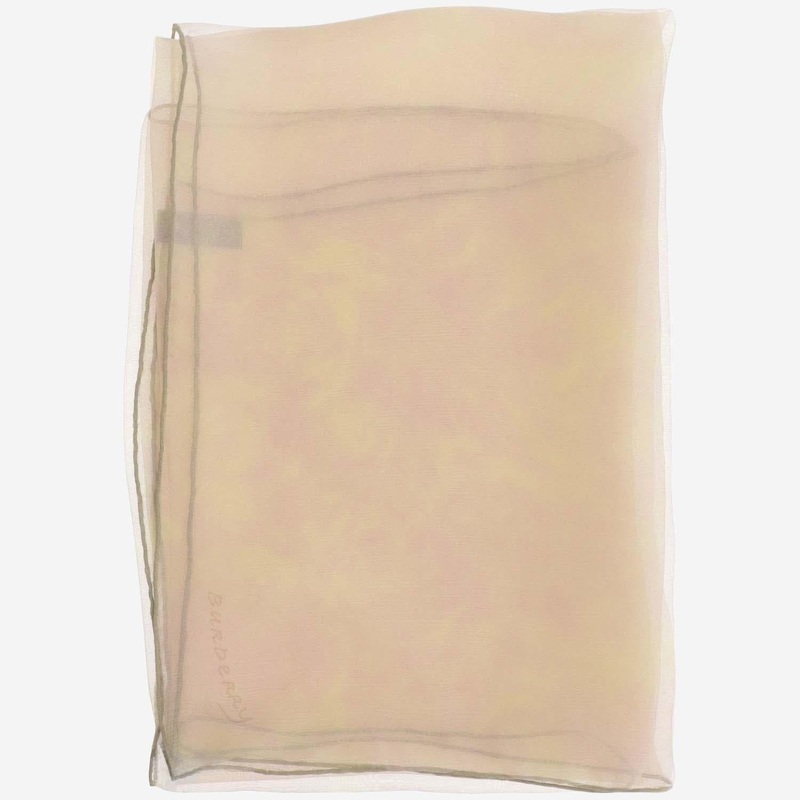 Silk Scarf with Roses|Multicolor|One Size