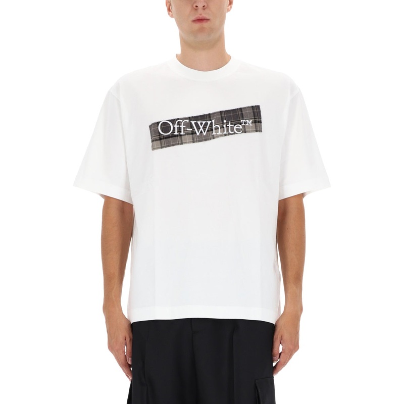 TSHIRT WITH LOGO|WHITE|S|M|L