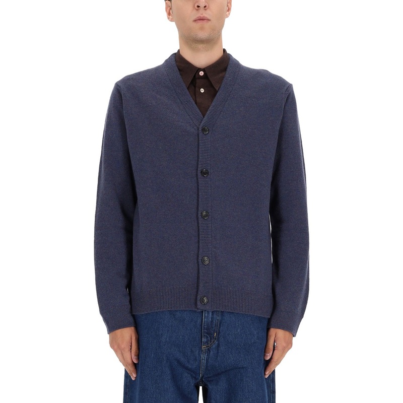 WOOL CARDIGAN|BLUE|M|L|XL