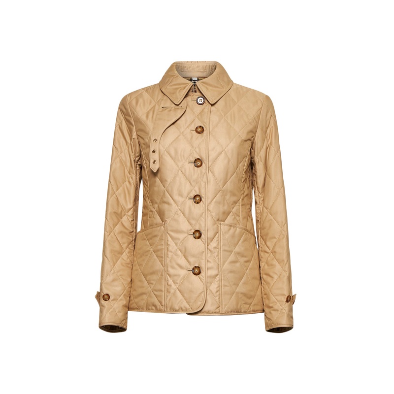 Beige nylon quilted jacket|S|M|L|XL