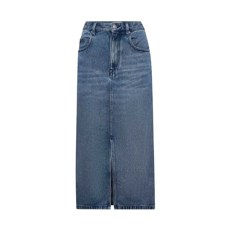 Blue denim Tilauria midi skirt