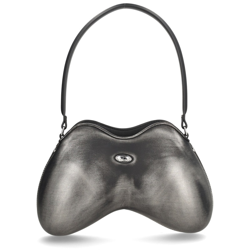 DENIM POLYURETHANE SHOULDER BAG