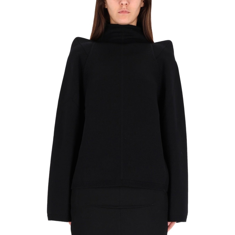 WOOL TOP SWEATER|BLACK|S|M