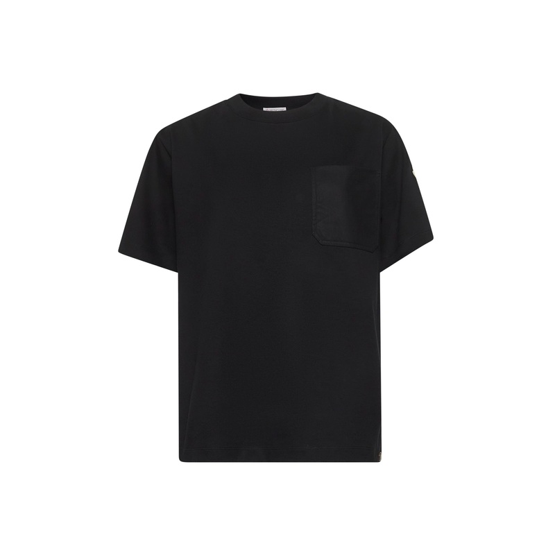 Black cotton pocket T-shirt|XS|S|M