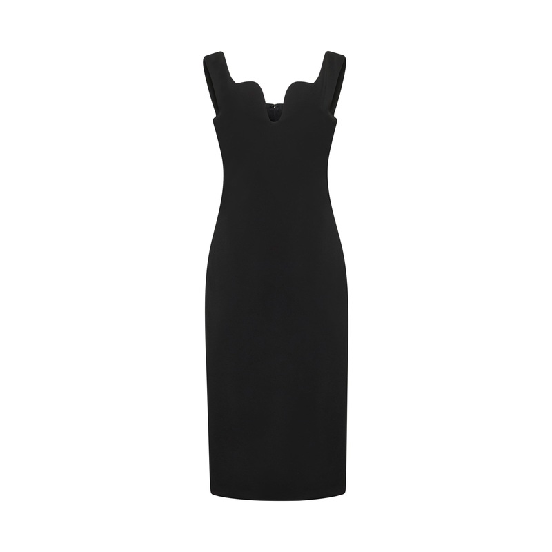 Black jersey sheath dress|42|44|46