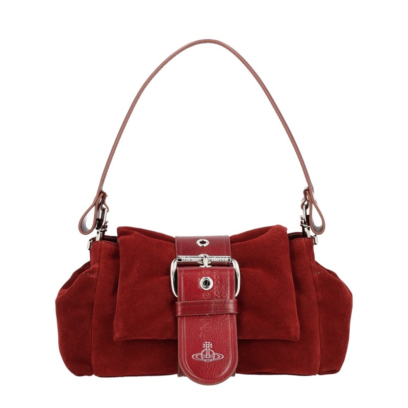 BORDEAUX CALF LEATHER HANDBAG|BORDEAUX|UNI