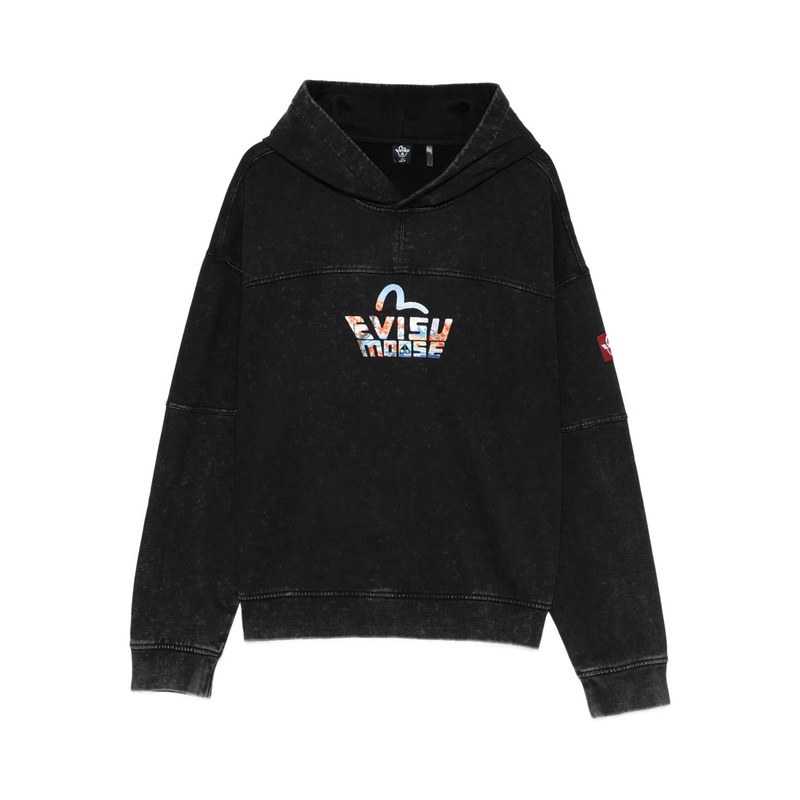 Embroidered Logo Sweatshirt With Drawstring Hood