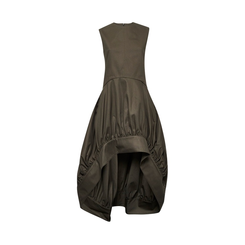 Green balloon hem dress|8|10