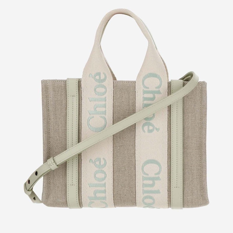 Woody Linen Tote Bag|Beige|One Size