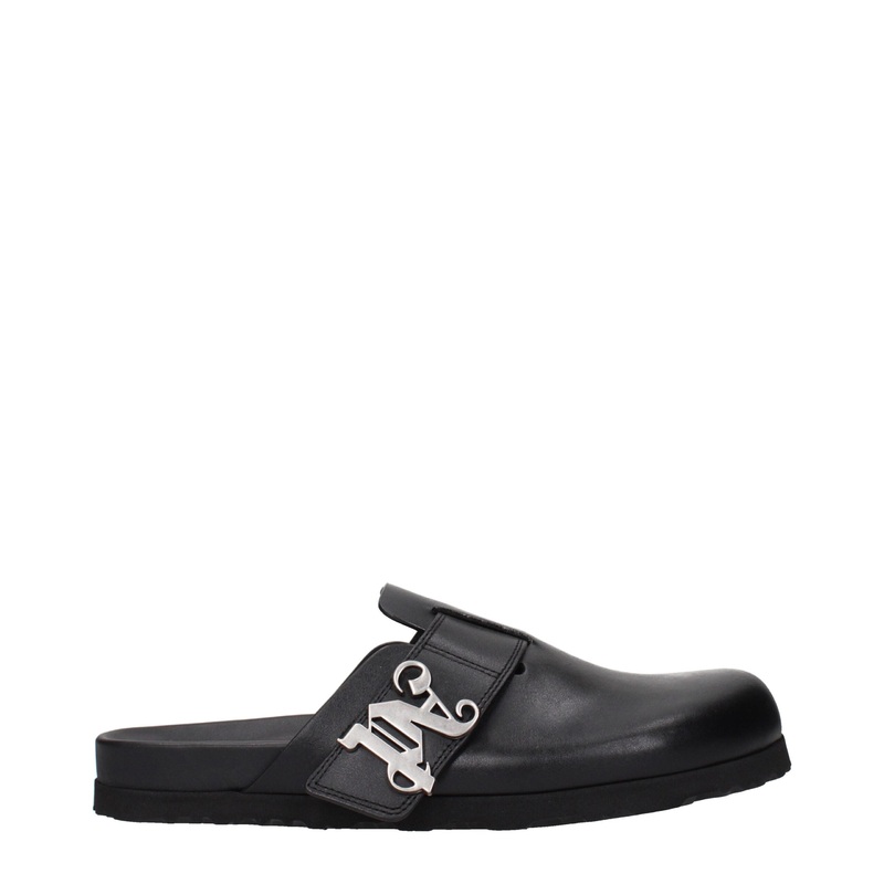 Black Leather Slippers|EU40/US7