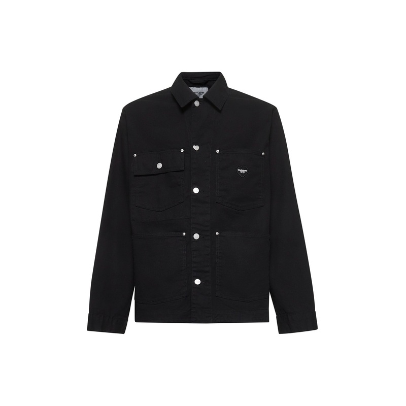 Black twill Drewe Chore Coat jacket