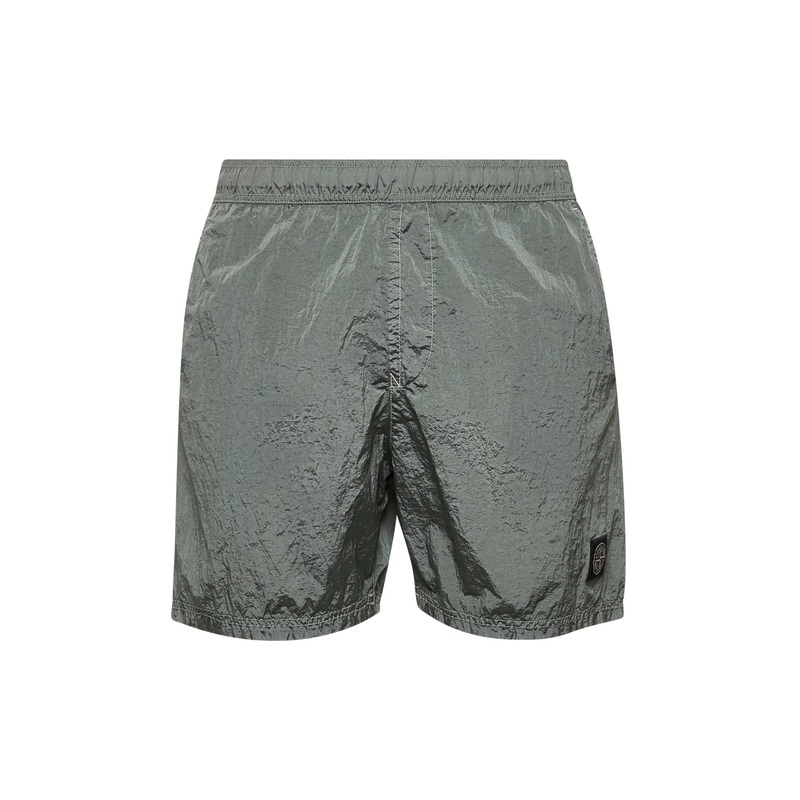 Green Nylon Metal swim trunks|S|M|L|XL