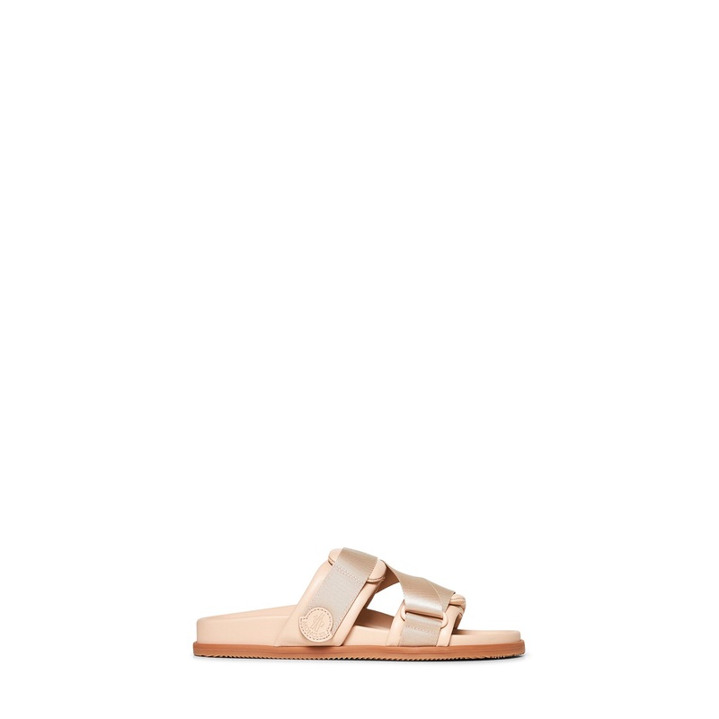 Pink nappa leather Mon Summer sliders