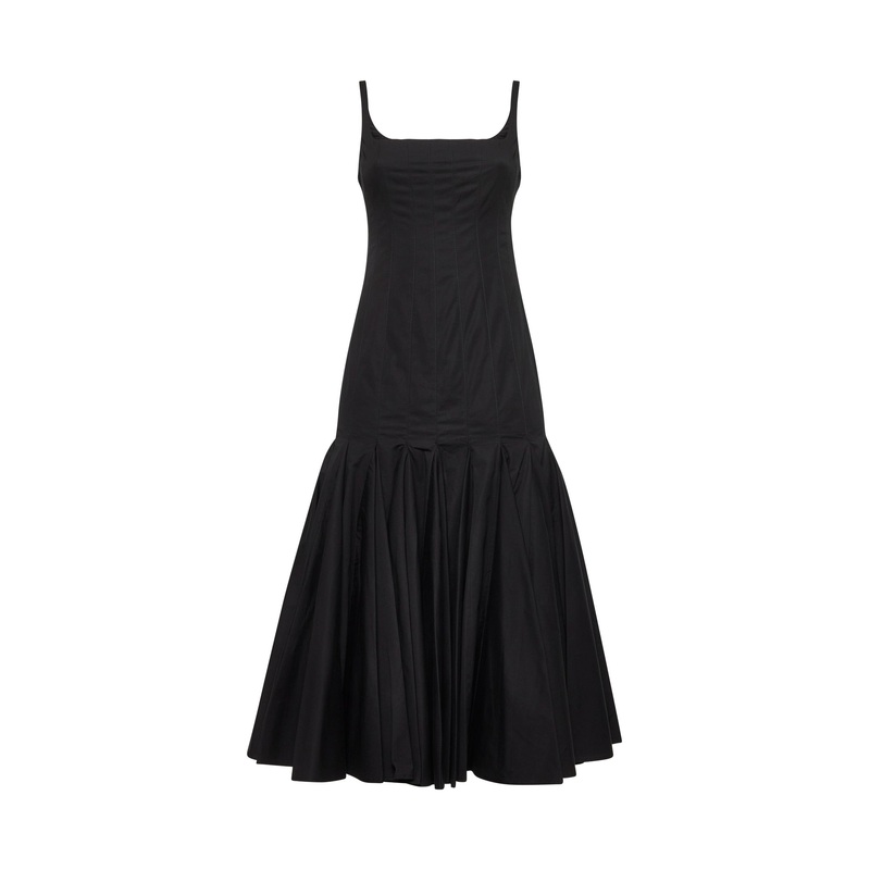 Black The Agave midi dress|36|38