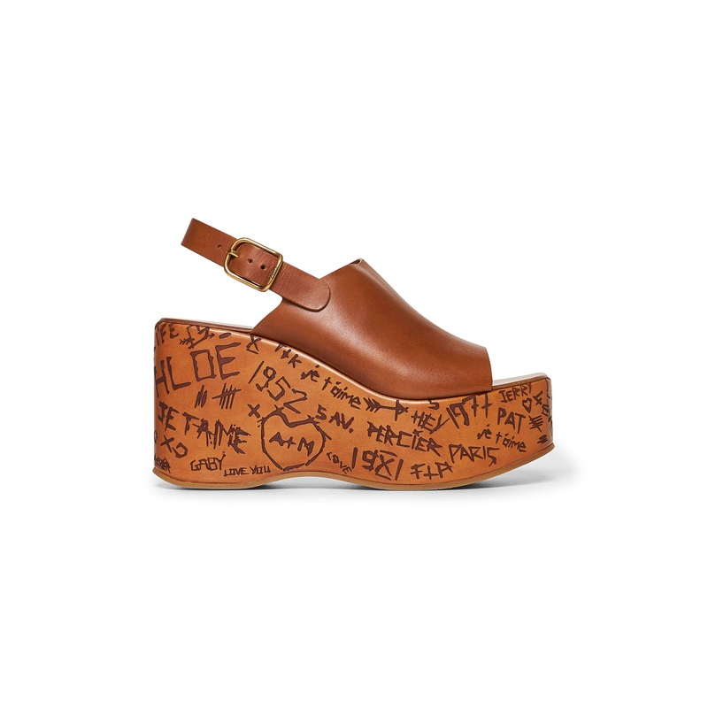 Brown Maxime wedge sandals|36|37|38|39|40|41