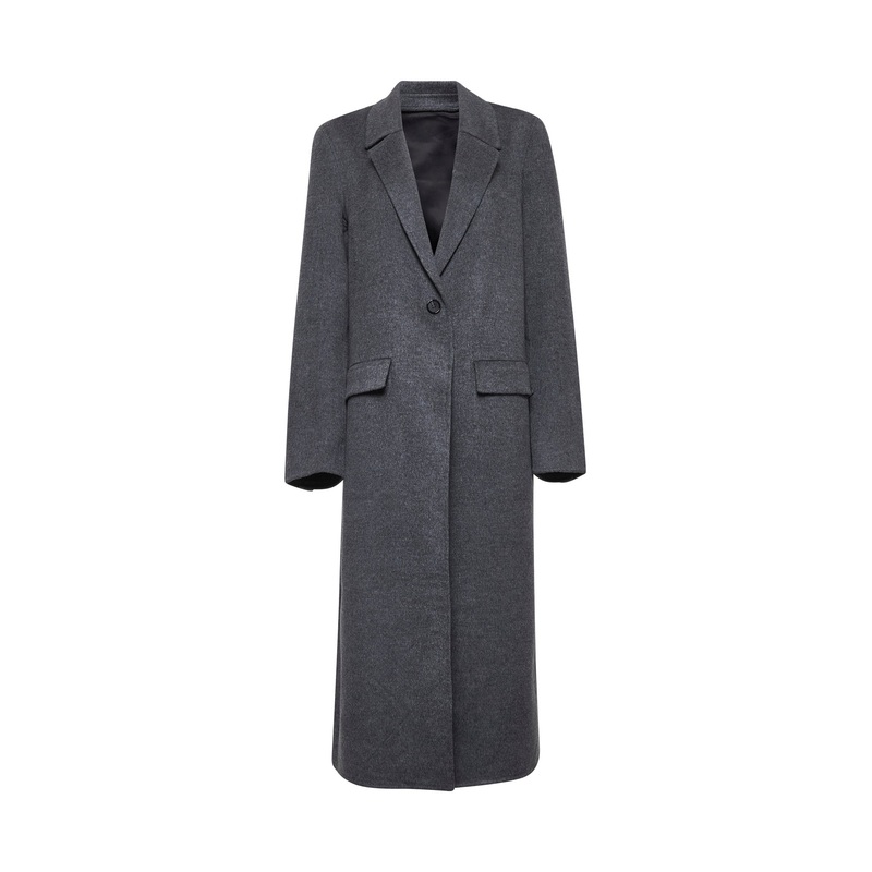 Grey doubl wool Classic coat|34|36|38|40