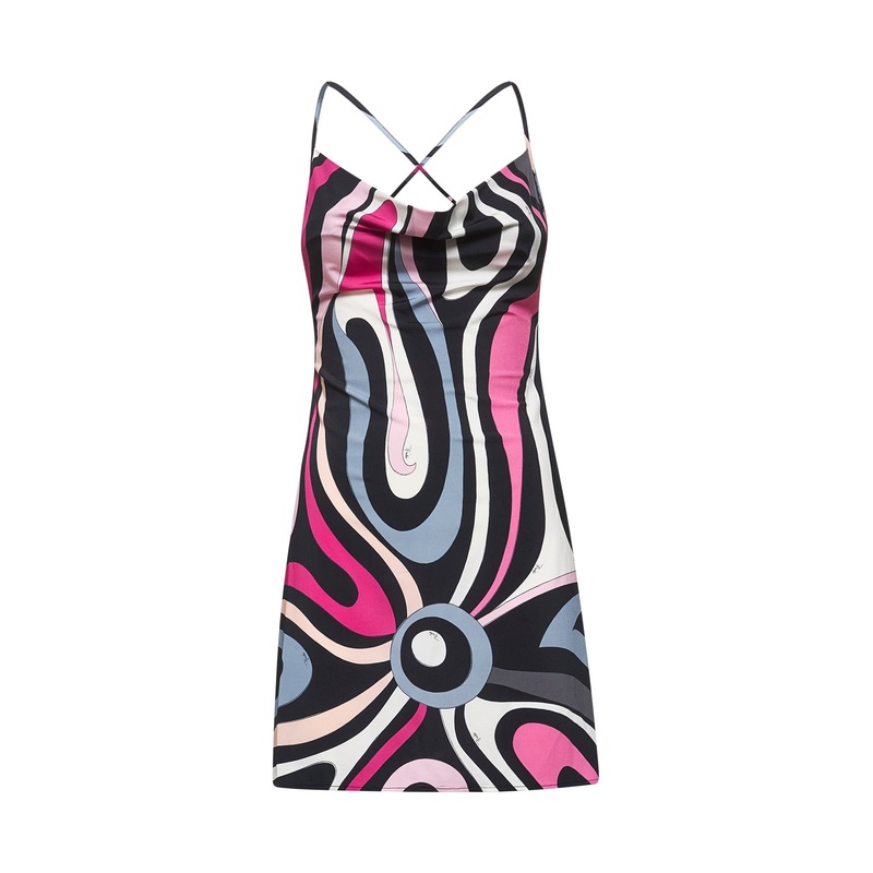 Marmo print jersey mini dress|40|42|44