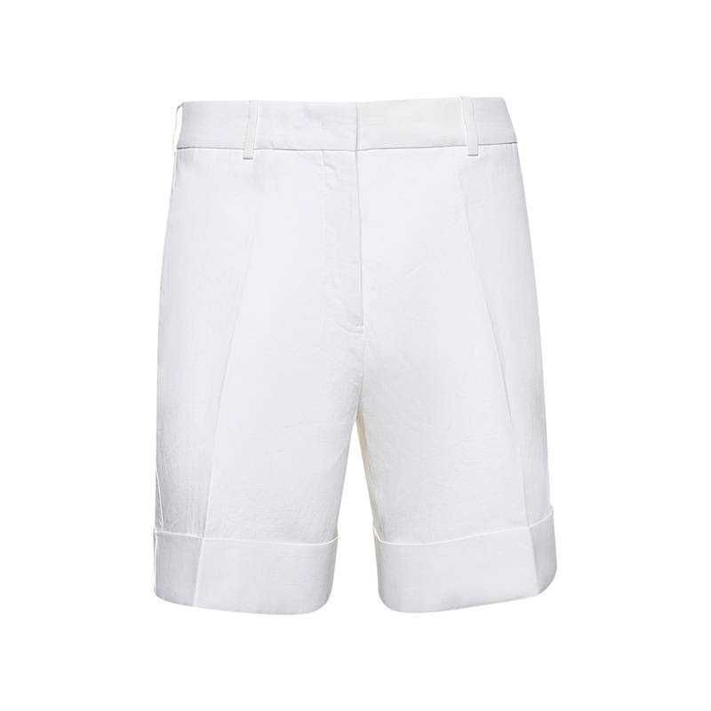 White linen shorts|36|38
