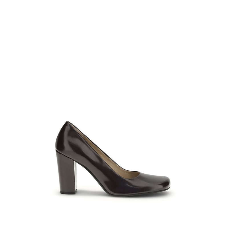 Brown Calf Leather Bos Taurus Platform Pumps