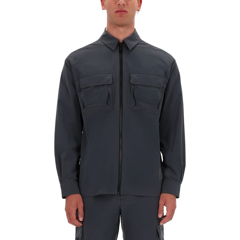 ZIPPERED SHIRT|GREY|50|46|48