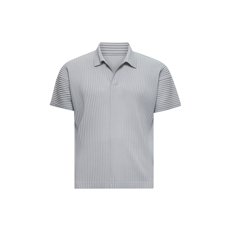 Grey BASICS polo shirt|2|3