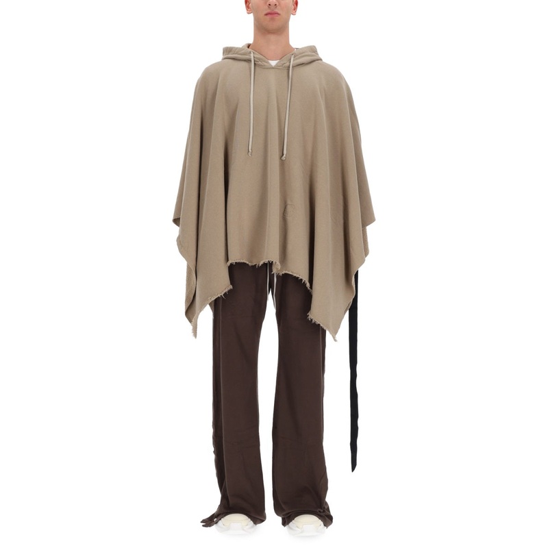 CAPE WITH HOOD|IVORY|UNI