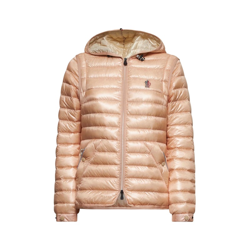 Pink Karura hooded down jacket