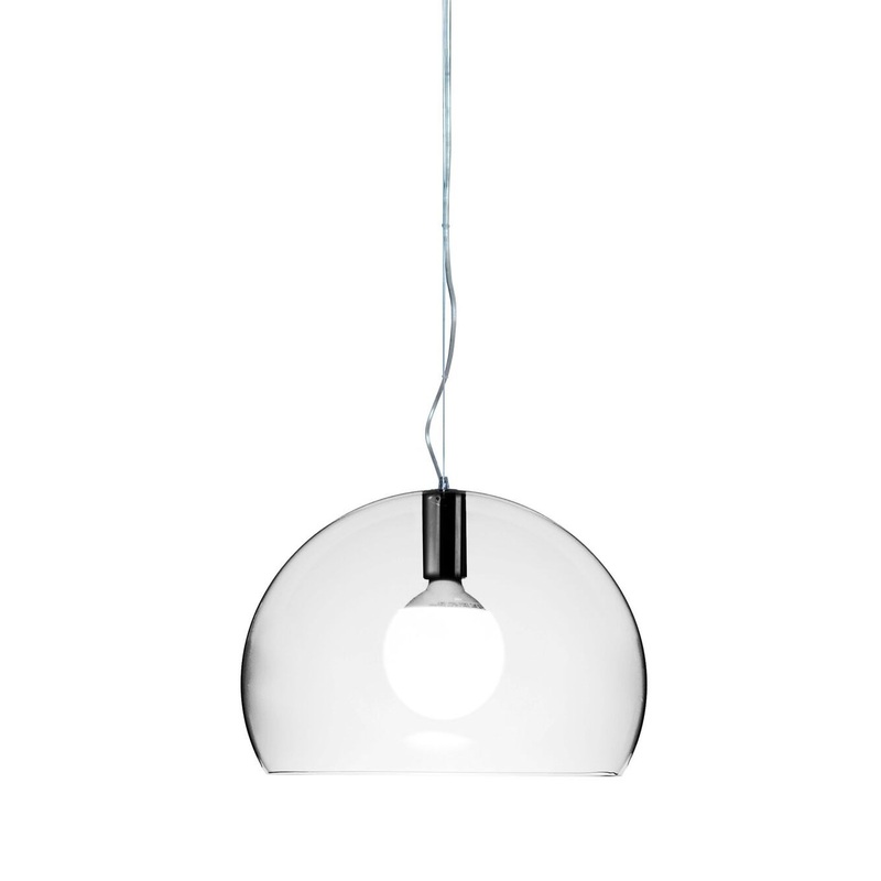 ‘Small Fl/y’ Metallic Hanging Lamp with Sphere Design in PMMA Home