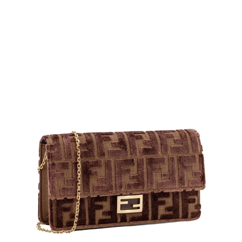 BROWN POLYESTER-COTTON WALLET|BROWN|UNI