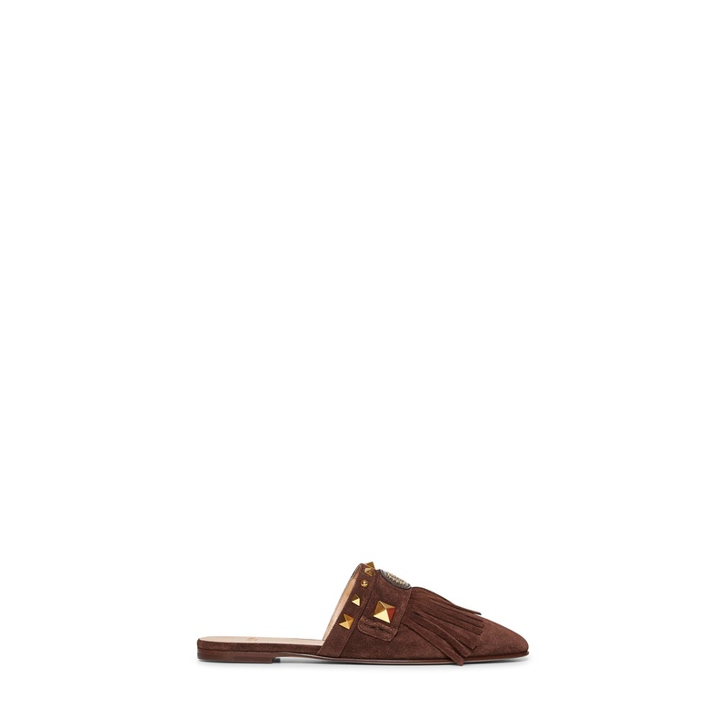 Brown suede Plaster Caster mules
