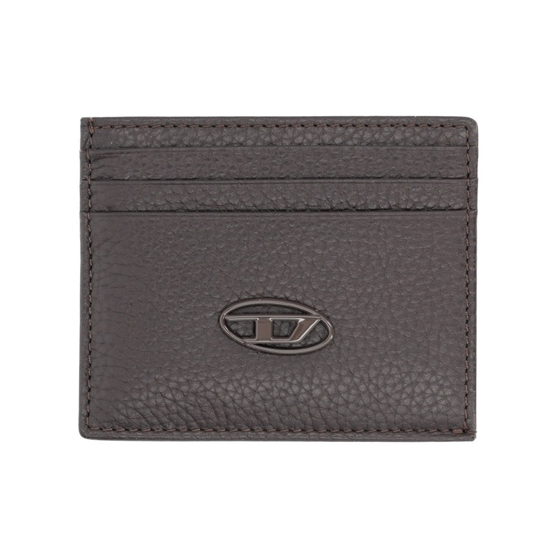 CARD HOLDER WITH LOGO|BROWN|UNI