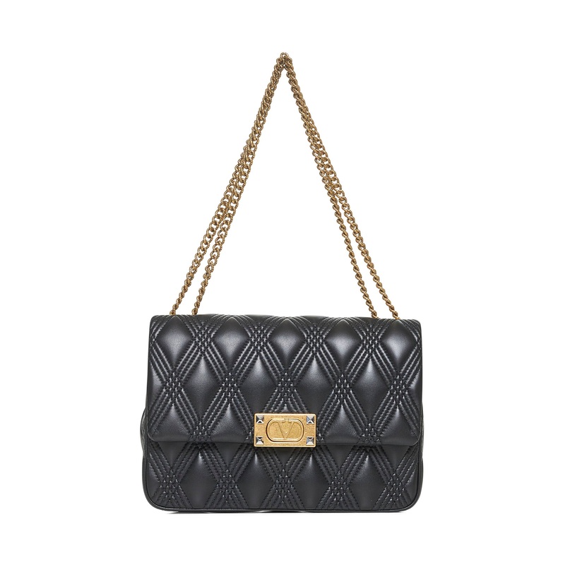 Black Large Quiltie 67 shoulder bag