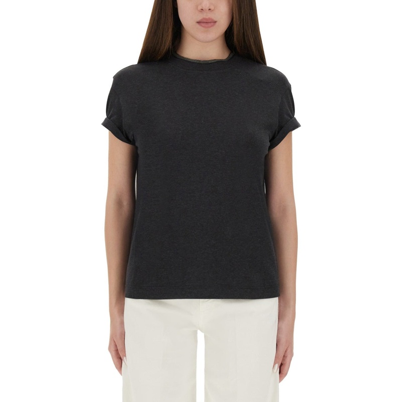 COTTON JERSEY TSHIRT|CHARCOAL|XS|S|M