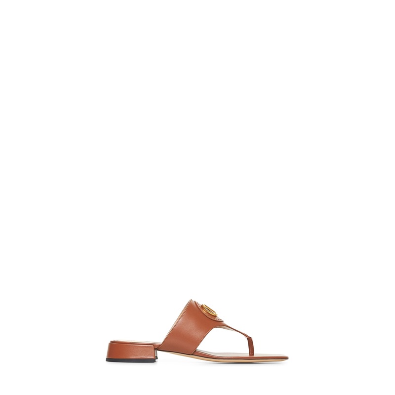 Tobacco VLogo Signature thong sandals