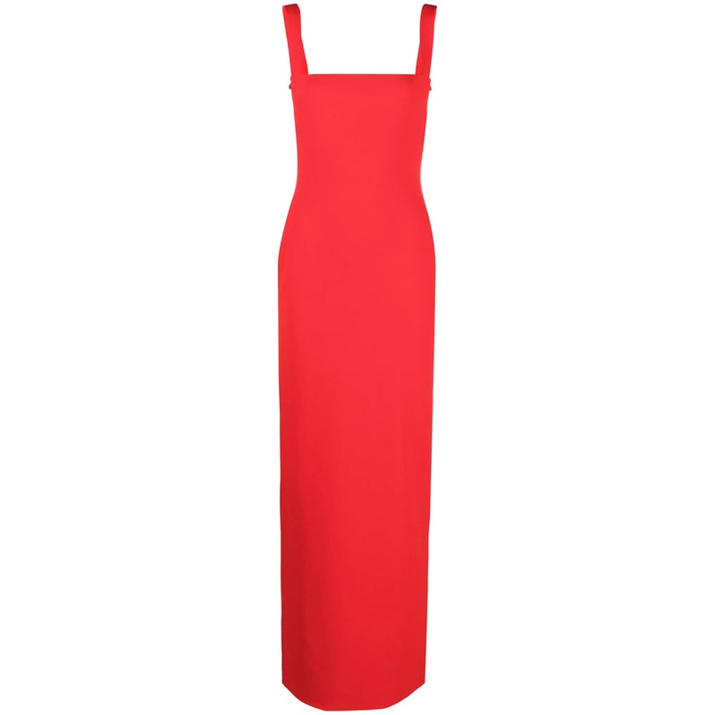 Red Stretch Harness-Style Dress