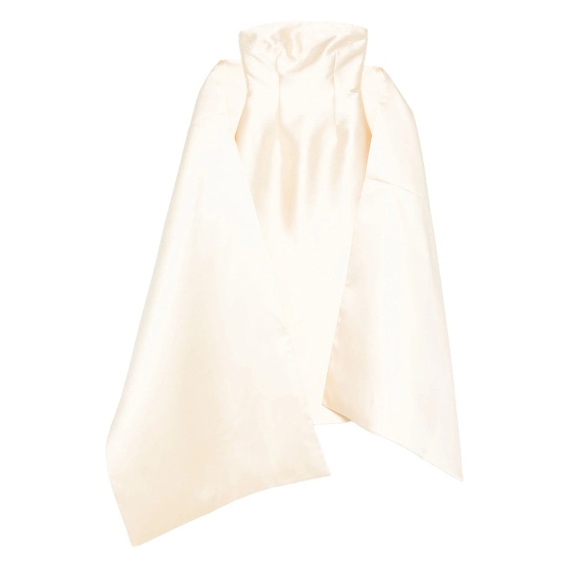 Dress with Flared Sleeves and Concealed Zip