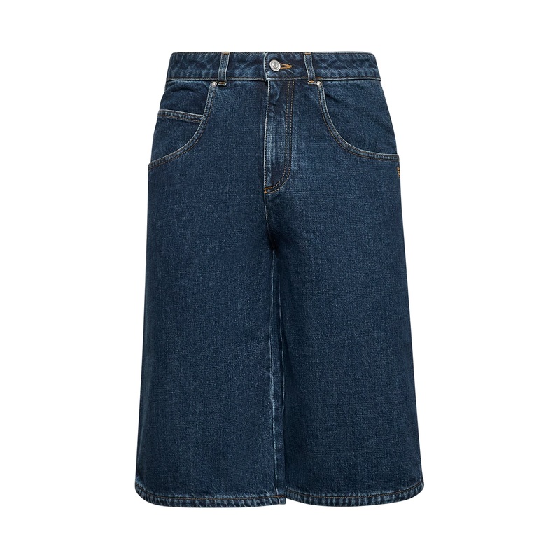 Blue denim bermuda shorts|26|27|28