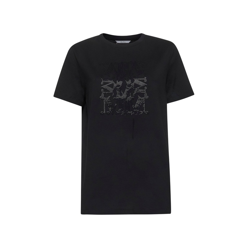 Black cotton MaxMarabesque T-shirt