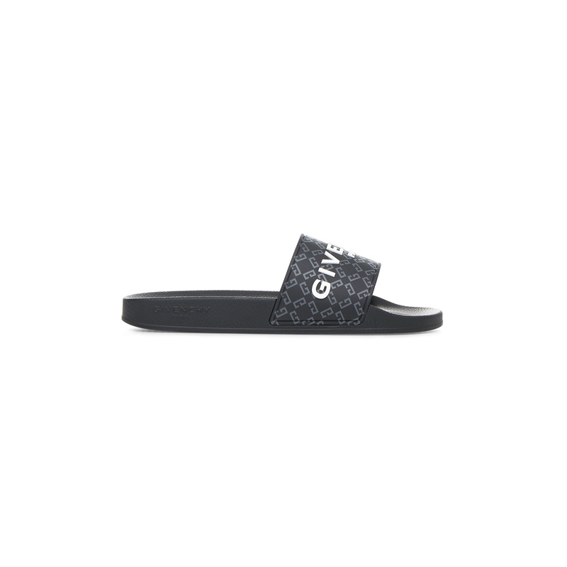 Black Slide flat sandals|40|41|42|43|44|45|46|47