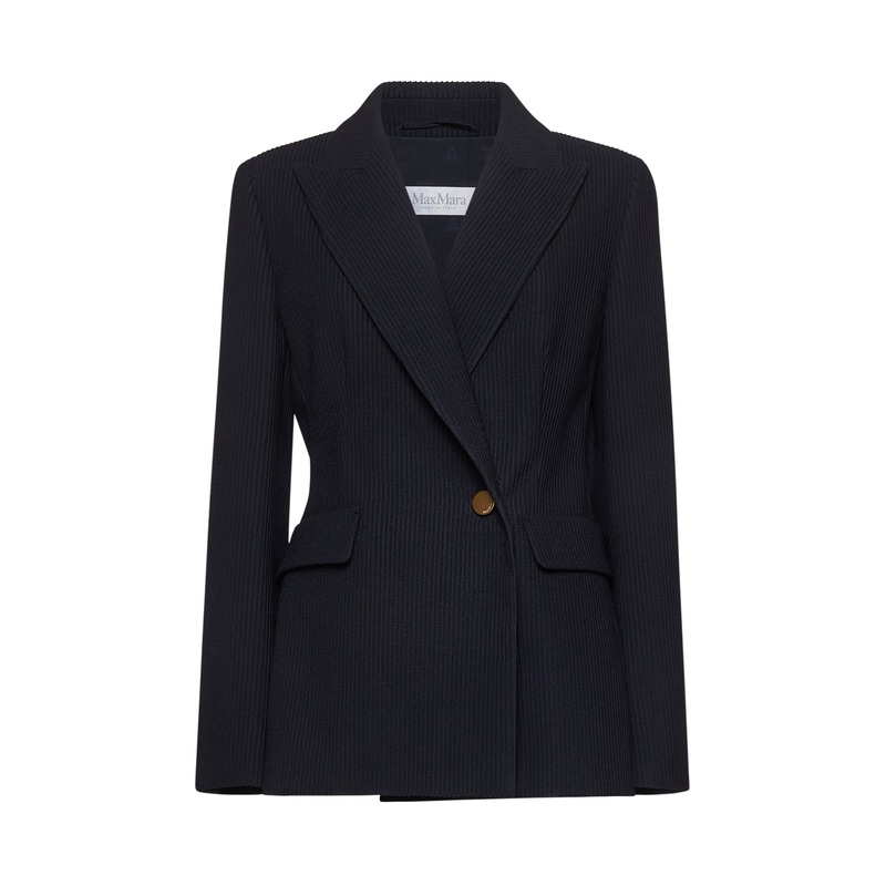 Blue gabardine Pagano blazer|40|42|44|46|48