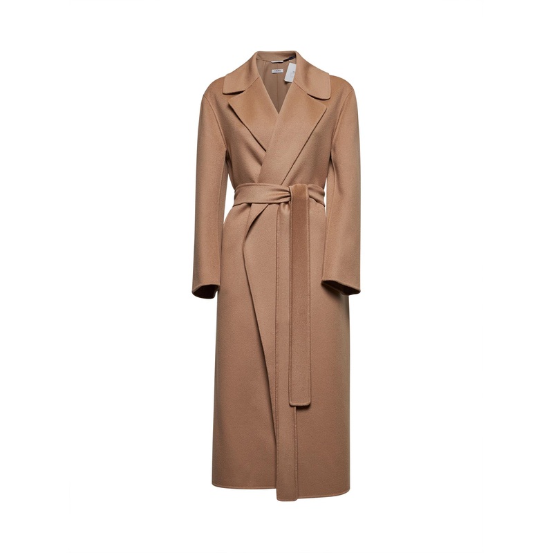 Camel wool LIVIA wrap coat|34|36|38|40|42|44