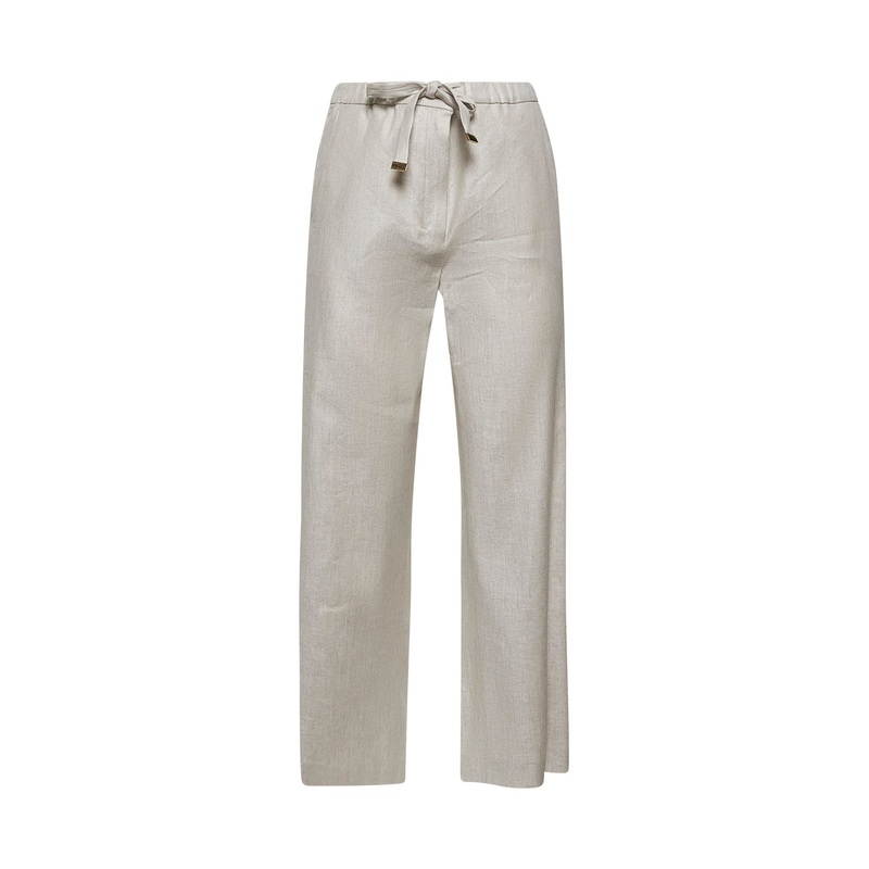 Ecru linen blend AMERICA jogging trousers